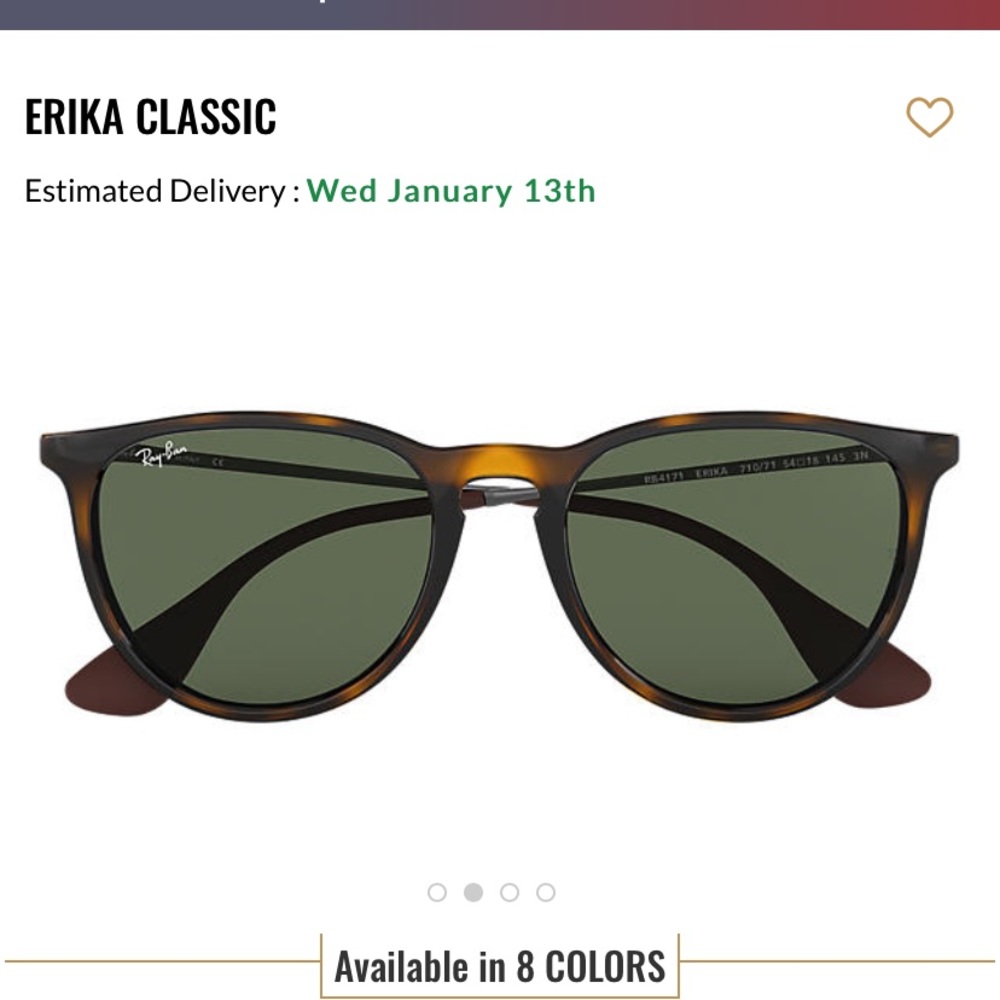 RayBans Erika sunglasses